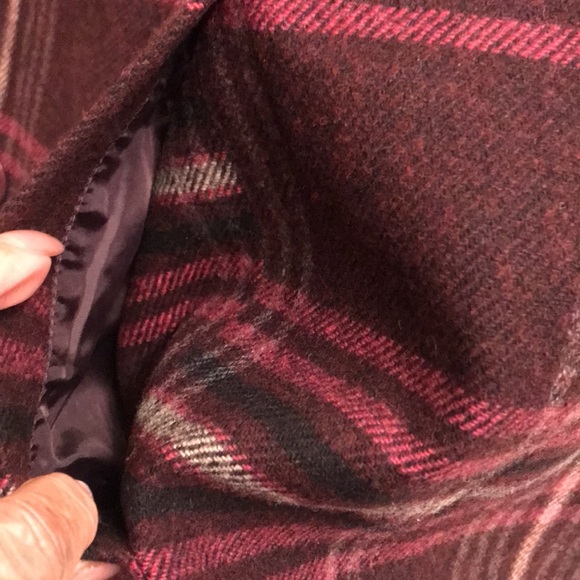 Talbots Burgundy and Pink Plaid Dress - Picture 6 of 8